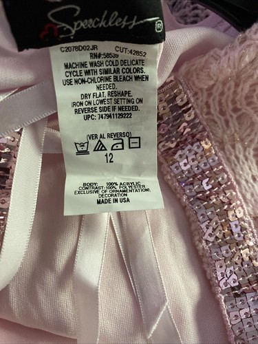 Speechless Girls Dressy Sweater Cardigan Top Sz 12 Pink Long Sleeve - Picture 4 of 5