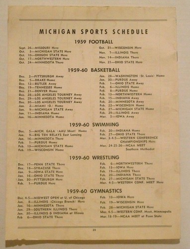 Programa de 1959 CAMPEONATOS DE PISTA DE LA CONFERENCIA OESTE Michigan WILLIE MAY - Imagen 2 de 10
