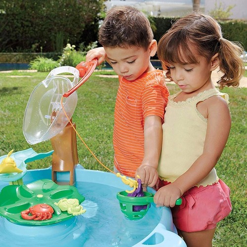 Durable Fish 'n Splash Water Table - Includes Fishing Pole & Floating Critters - Picture 9 of 10