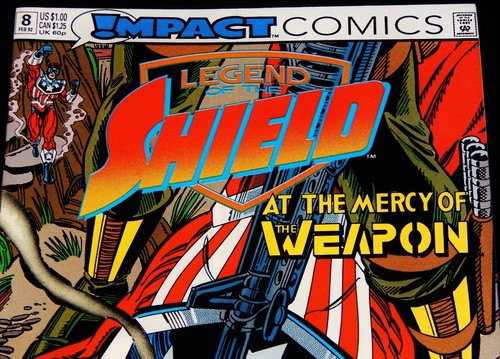 Cómic de colección, DC COMICS, IMPACTO, LEYENDA DEL ESCUDO: MISERICORDIA DEL ARMA, 1992, # 8 - Imagen 1 de 7