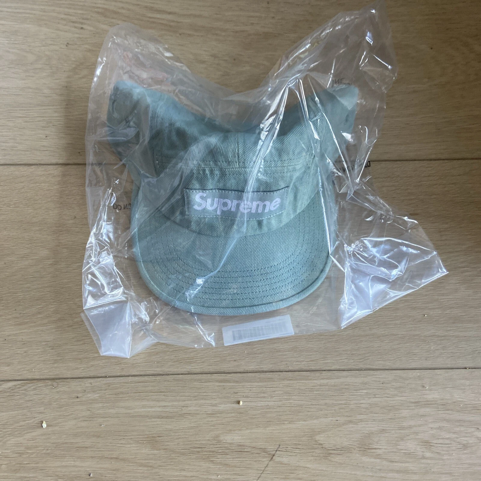 Casquette de camp en denim suprême authentique neuve comme neuf * à la main