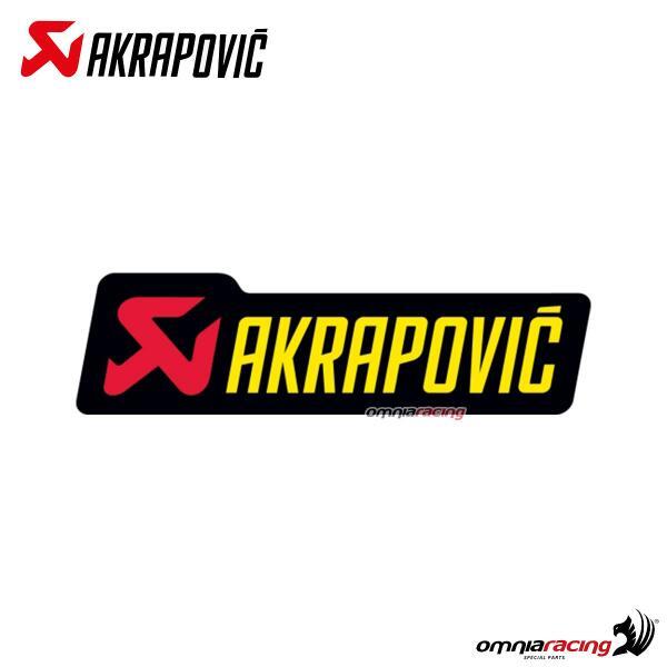 Akrapovic exhaust heat resistant adhesive color stickers 70x21mm for exhaust cap