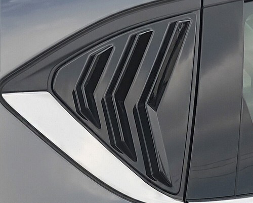 For Mazda CX-5 2017-24 Glossy Black Side Vent Window Scoop Louver Cover Cap Trim - Picture 4 of 8
