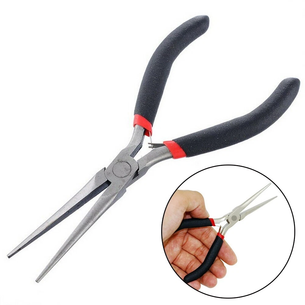 1 Pc 150mm Extra Long Needle Nose Pliers Grip Craft Precision Tool