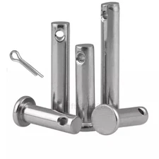 12mm 14mm 20mm Clevis Pin + Cotter Split Pins A2 Stainless Hinge Pin Rigging Pin