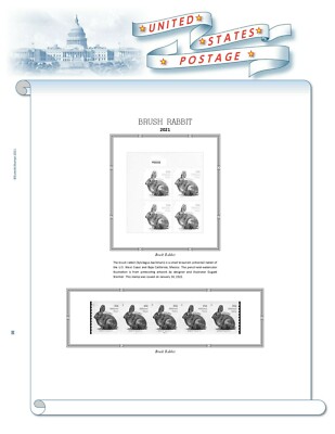 2021 U.S. Regular Issue Plate Block Supplement (White Ace Alternative)