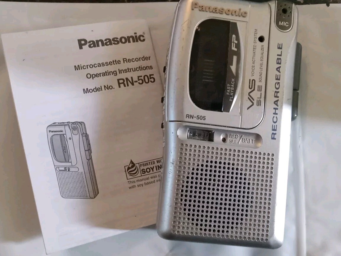 Panasonic Handheld Microcassette Voice Recorder RN405 TESTED eBay
