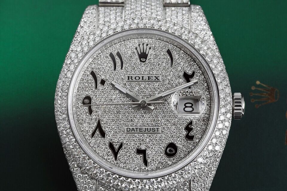 datejust iced out arabic