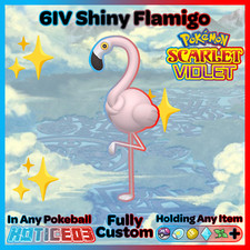 ✨ Shiny Flamigo 6IV ✨ Pokemon Scarlet & Violet 🚀 Fast 🚀