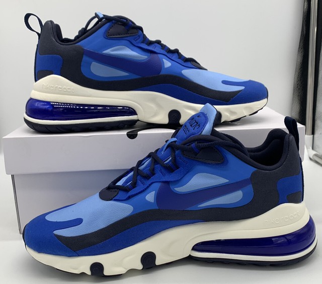 Nike Air Max 270 React Mens Size CI3866-400 NIB Running Training Blue | eBay