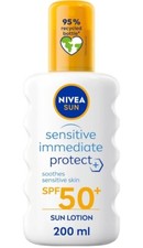 NIVEA SUN Protect and Sensitive Sun Spray (200 ml), Sunscreen with SPF50 56.60 per litre