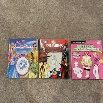 Three, 3 How To Draw Fantasy People By Disney And Hart Books