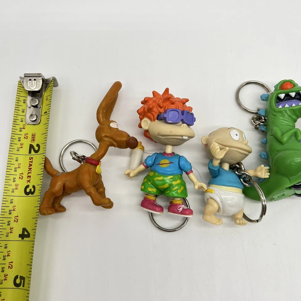 Viacom Rugrats брелок пластиковый ПВХ лот из 7 ультра редких рептилий и шип 1997 винтажный - Изображение 4 из 4