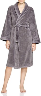 HUDSON PARK COLLECTION TURKISH COTTON VELOUR BATH ROBE COLOR GRAY SIZE L/XL NEW