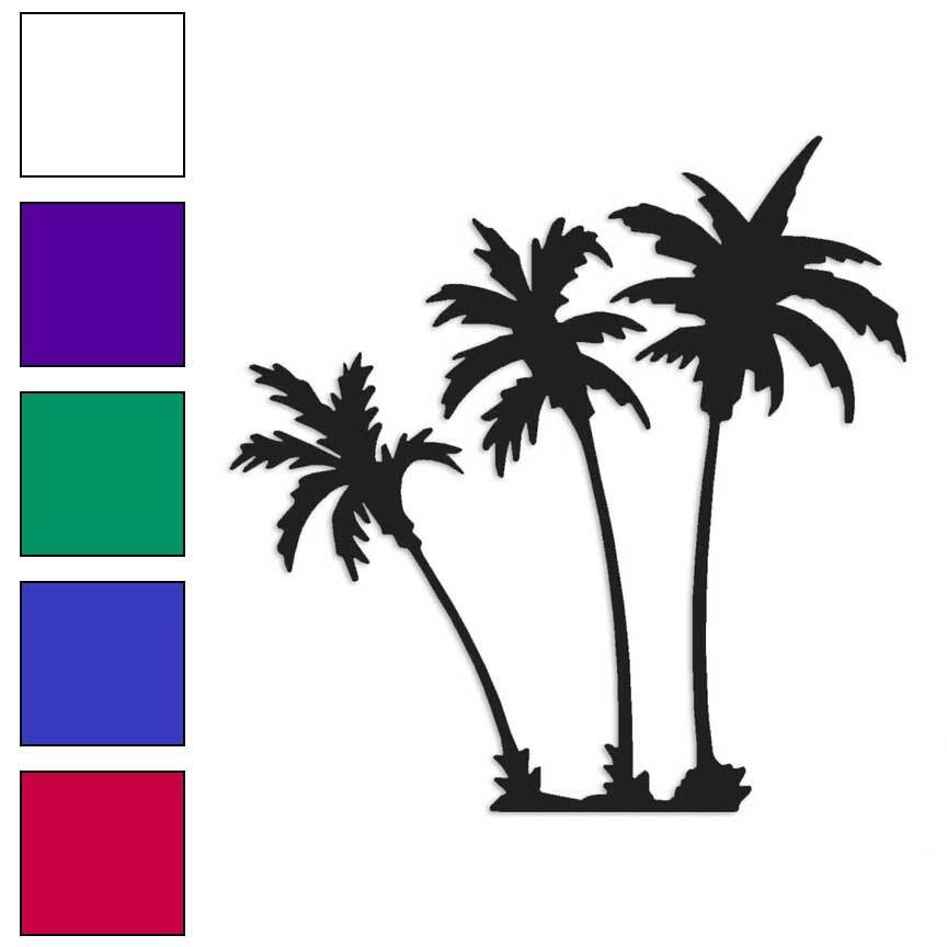 Hawaii Palm Trees Vinyl Decal Sticker in Multiple Colors & Sizes #1778