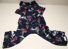 Wondershop Dog Pajamas Jumpsuit Lightweight Flannel Christmas Balloon 18" Back