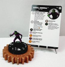 HEROCLIX Fantastic Four Set Rare 040 Skrull General w/Card