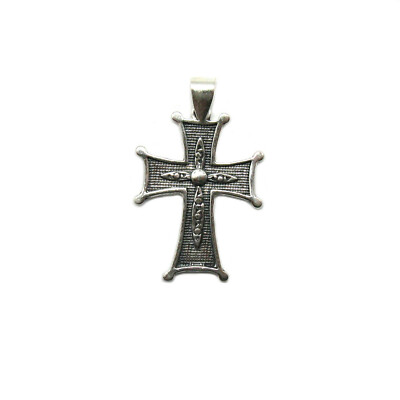 Genuine Sterling Silver Pendant Solid 925 Cross Handmade Nickel Free
