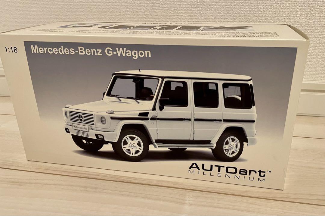 【絶版】AUTOart Mercedes-Benz G-WagonV8 1:18 AUTOart 1/18 Mercedes Benz G-Wagon Brilliant Silver metallic