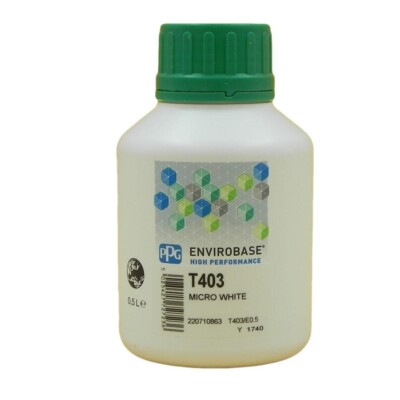 PPG T 403 Envirobase Basislack micro weiß 0,5 Liter