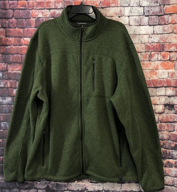 LL Bean Men's XXL Orange Fleece Half Snap Pullover Polartec Jacket eBay