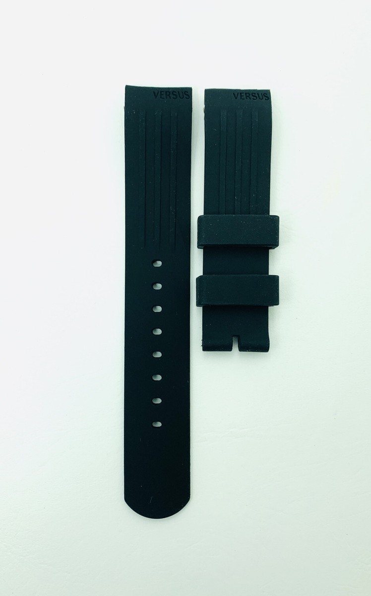 VERSUS WATCH STRAP, SGV01 0013 , BLACK RUBBER STRAP, VERSUS STRAP