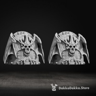 10er Set geflügelte Dämon Schulterpolster DakkaDakka Store/Sci-Fi/Tischplatte Miniatur