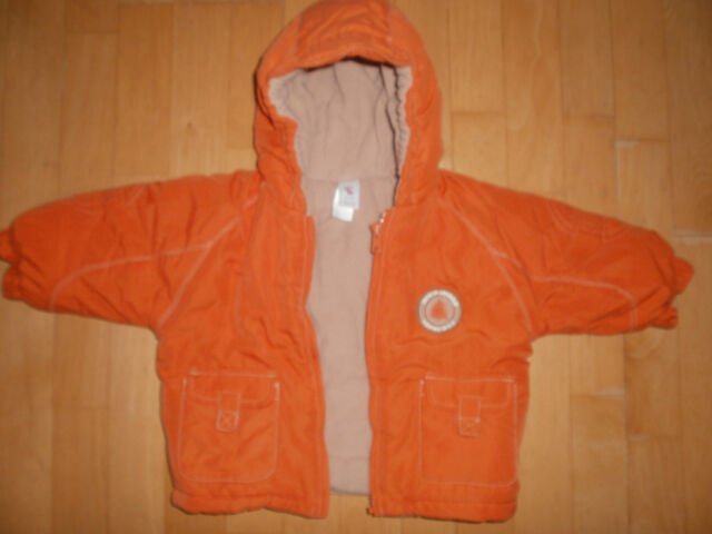 Baby Club Warme Winterjacke Orange Gr 68 Ebay