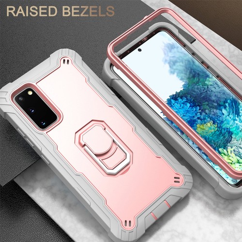 Luxury Armor Ring Kickstand Case For Samsung Galaxy S20 FE 5G A72 A52 A32 A12 - Picture 68 of 88