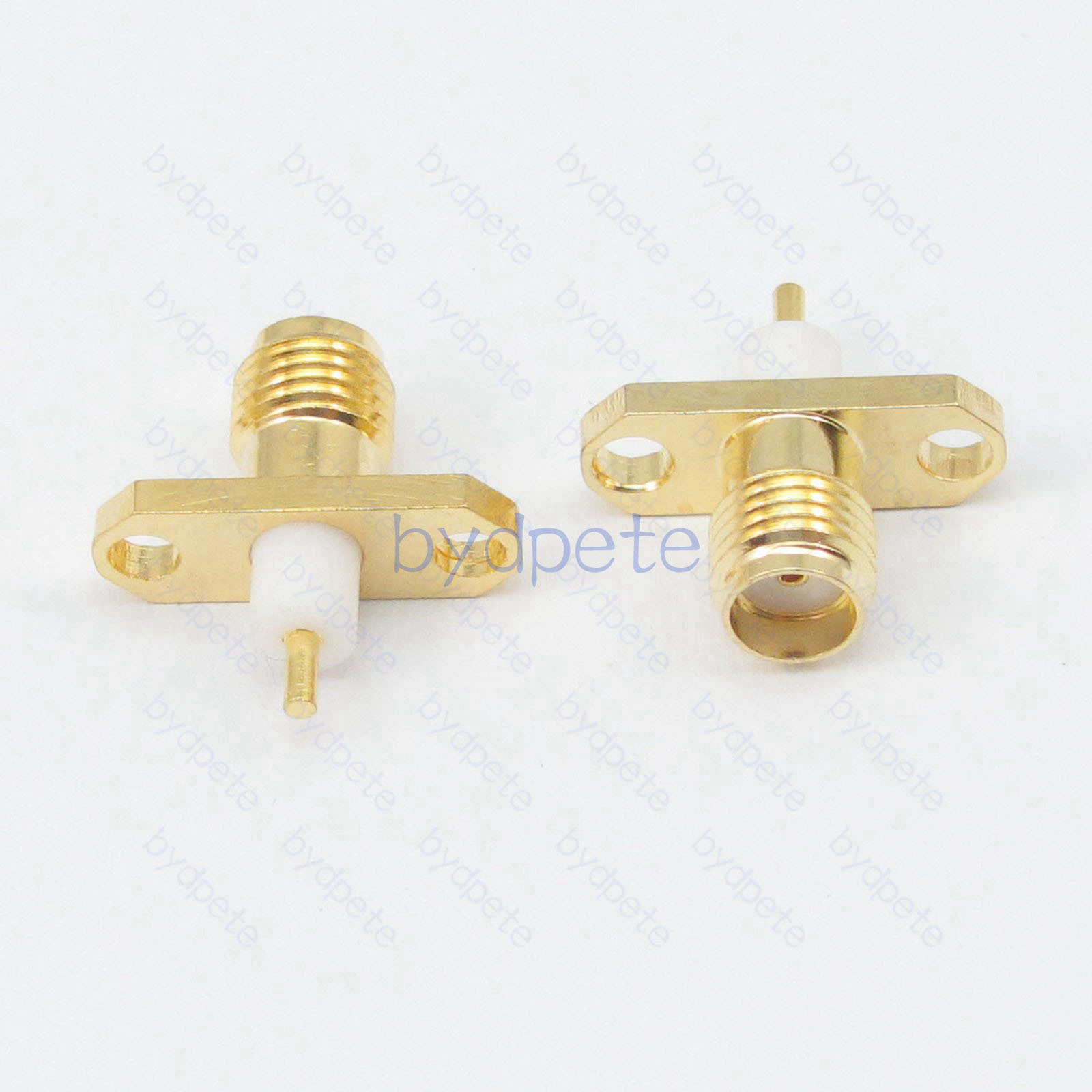 SMA female 2holes Panle Mounting for PCB Solder mount RF Connector ...
