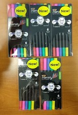5 Packs of 6: BIC Intensity 2-in-1 Dual Tip Fineliner Pen Assorted -W7E-1725