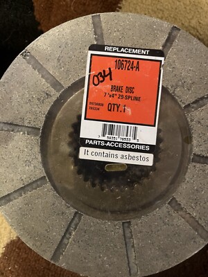 Disc, Bonded Brake 106724A A&I Part No: A-106724A