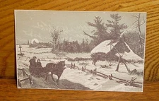 Antique Trade Card - Importer Lorenzo Puccini - Chestnut St Philadelphia