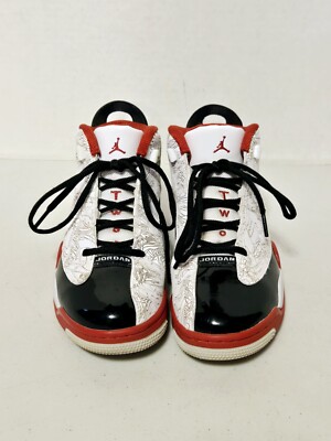 Jordan Dub Zero 311047-116 White, Black & Varsity Red Boys