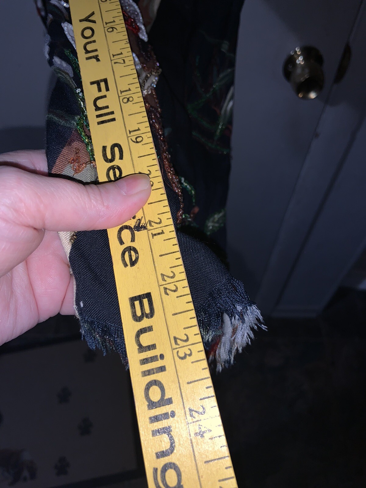 ARIO Size Medium Wearable ART CAPRI PANTS Black MultiColor ORCHID W