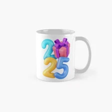 HAPPY NEW YEAR 2025 STICKERS Classic Mug , Gift For Family