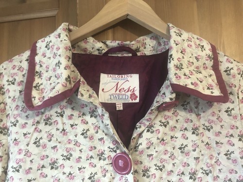 NESS of SCOTLAND : Women’s Beautiful Roses Print Short Trench Coat : U.K. 10 - Picture 4 of 10
