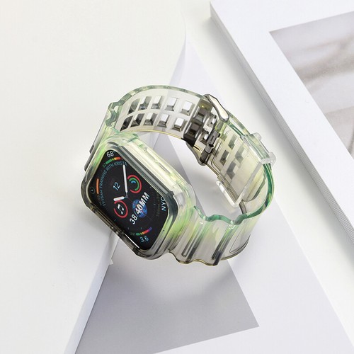 Resin Band Strap Bumper Case Protect for Apple Watch Series 8/7/6/5/4/SE 41/45mm - Picture 14 of 19