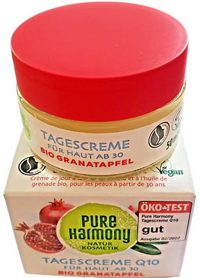 2 x 50g Pure Harmony Cremegel Tagescreme Q10 Bio Granatapfel Vegan