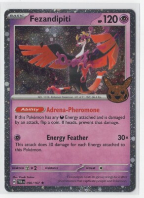 Pokemon Trick or Trade 2024 - Fezandipiti TWM 096/167 Cosmos Holo
