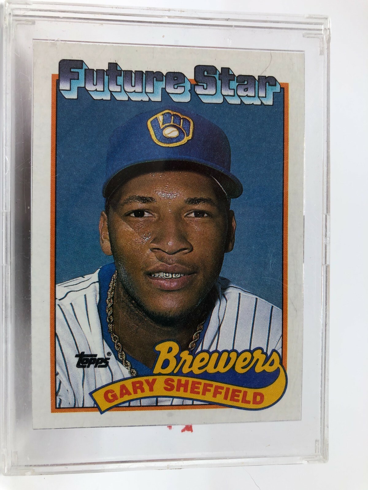 1989 Topps Gary Sheffield Milwaukee Brewers #343 Baseball Card ROOKIE RC MINT