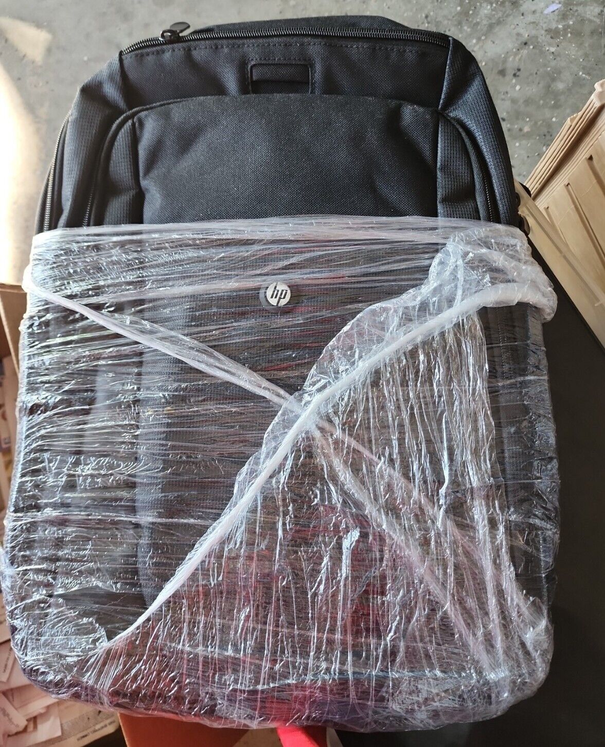 HP Solid Black 15.6”Backpack Bag (Brand New) Many Pockets