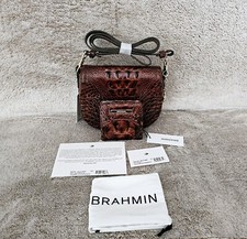 NEW BRAHMIN PECAN BRIAR W/ JANE WALLET