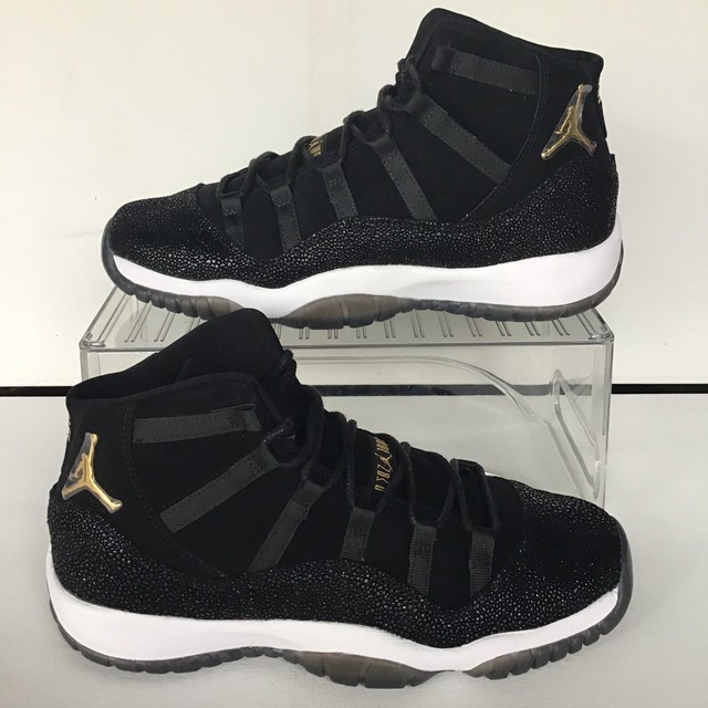 jordan 11 black and gold