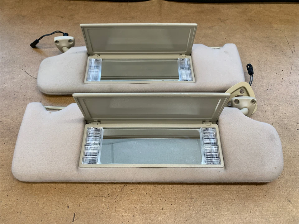 Jaguar XJ6 1993-1994 Vanden Plas parasol derecho e izquierdo tela bronceada OEM Foto 3 de 4