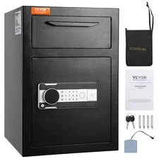 Uimoso 2.5 C Depository Safe Deposit Safe with Drop Slot Passwords and Keys