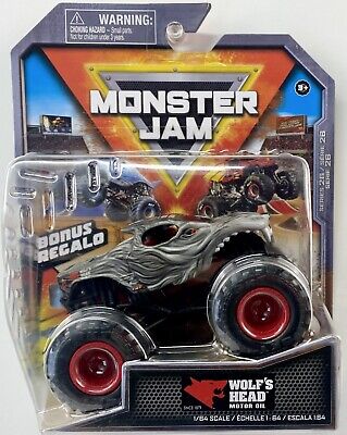 Monster Jam Truck WOLF'S HEAD MOTOR OIL 1:64 2022 Series 26 Arena Favorites  | eBay