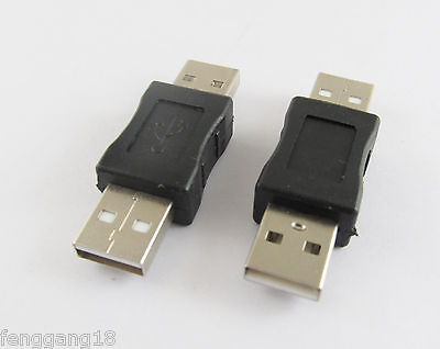 5xUSB 2.0 Male To USB Male Cord Changer Cable Coupler Adapter Convertor