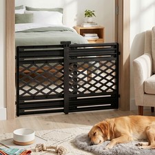 Retractable Pet Dog Gate Adjustable Safety Barrier for Stairs Doorways Indoor