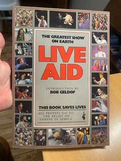 Live Aid The Greatest Show On Earth Official 1985 Book Bob Geldof Queen U2 Bowie